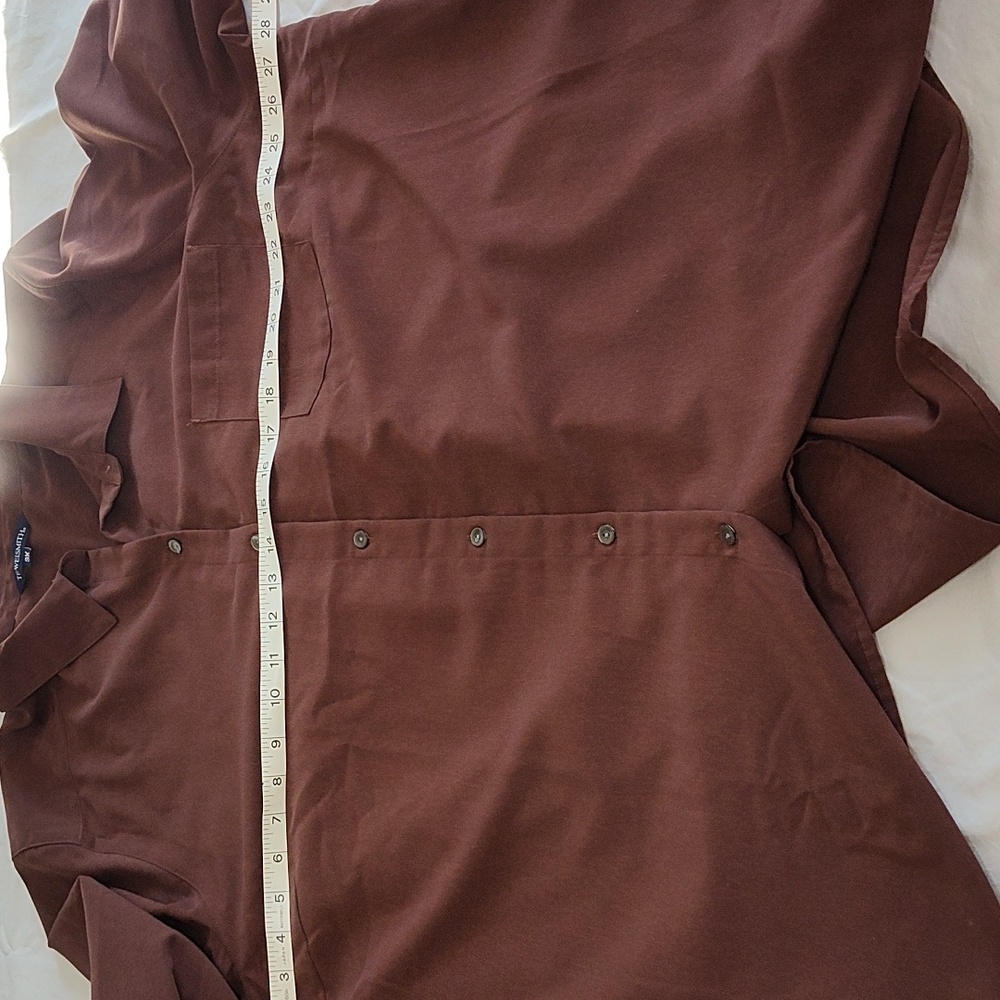 TravelSmith Blouse Long Sleeve Button Front Size 3X Vacation Packable Resortwear - Picture 8 of 10